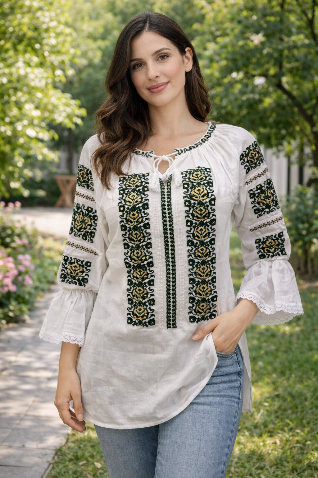 Дамска риза с бродерия 05