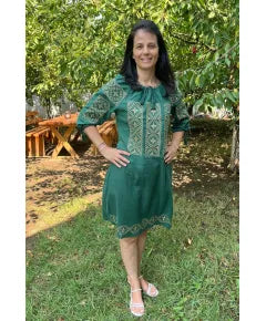 Дамска рокля с бродерия 10