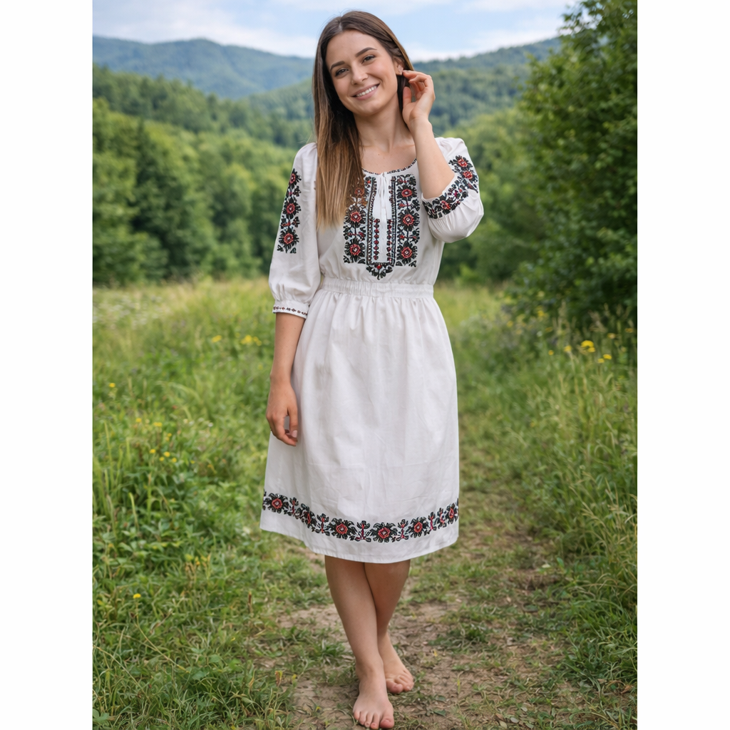 Дамска рокля с бродерия 11