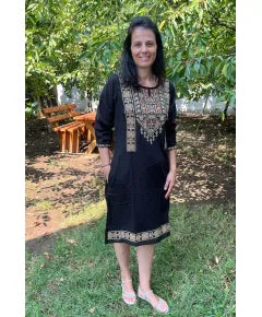 Дамска рокля с бродерия 09