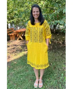 Дамска рокля с бродерия 10