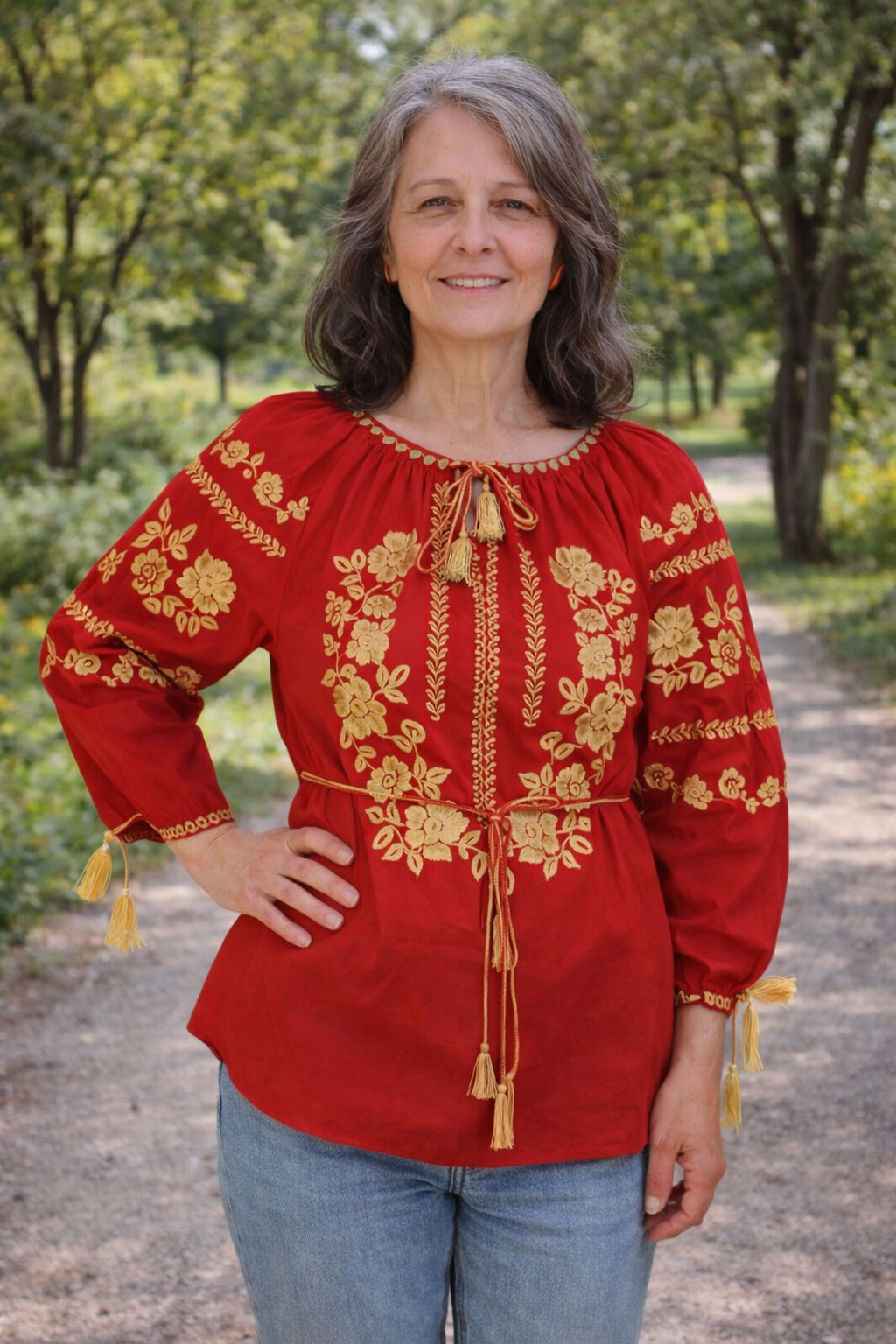 Дамска риза с бродерия 22