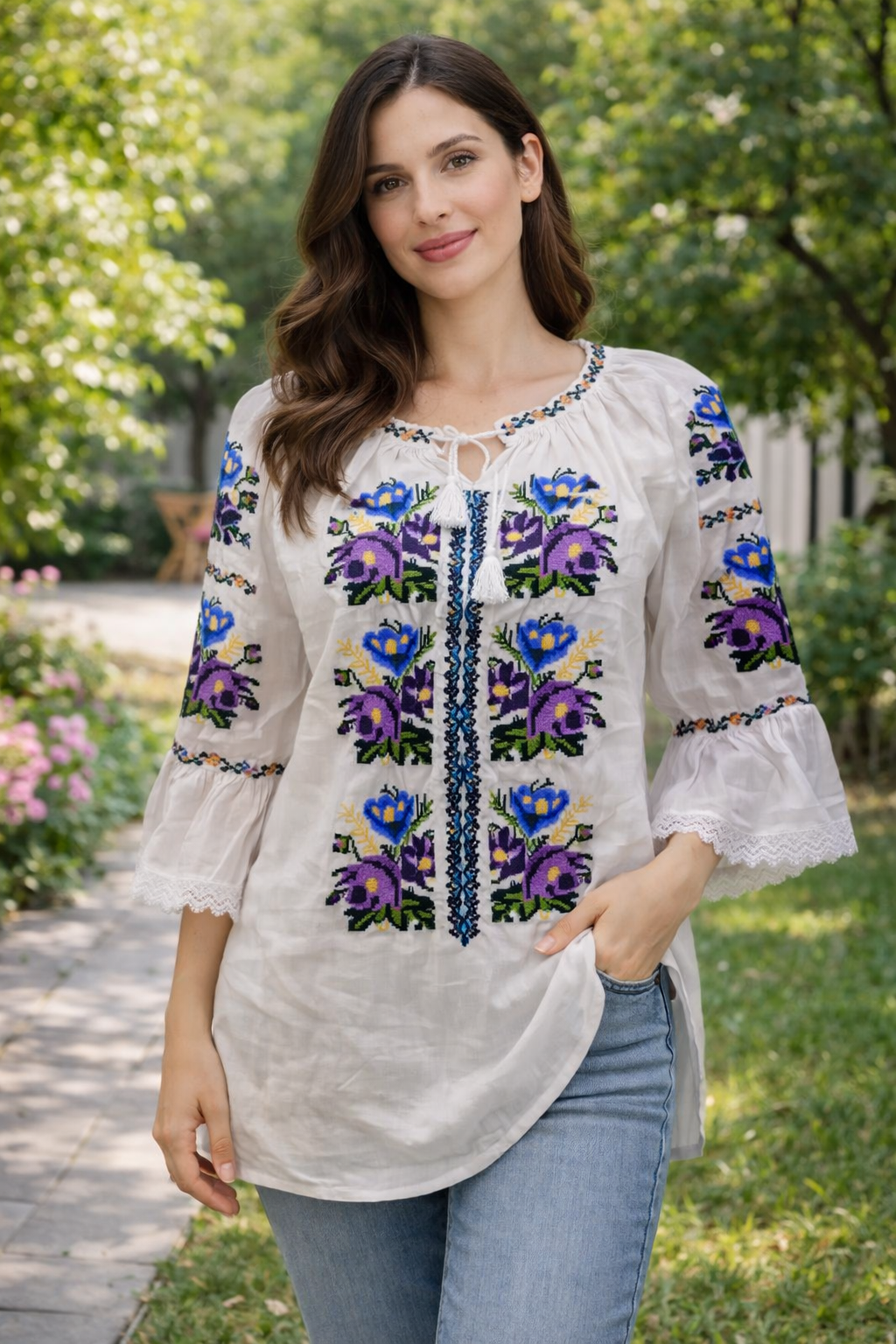 Дамска риза с бродерия 06