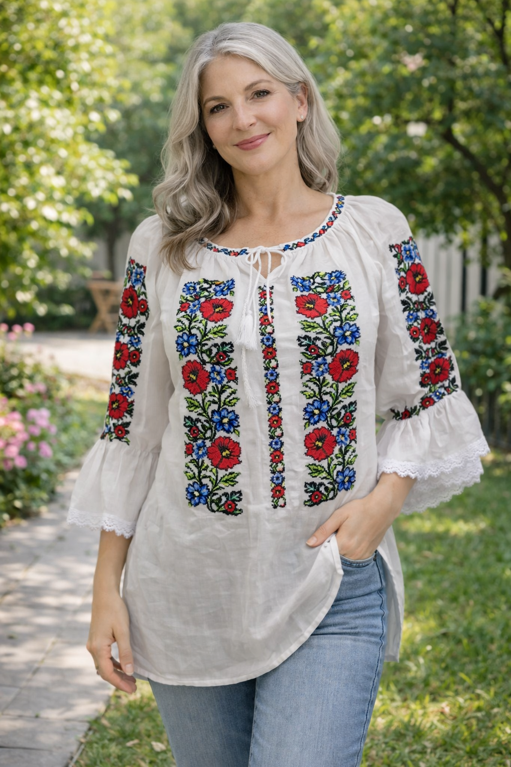 Дамска риза с бродерия 10