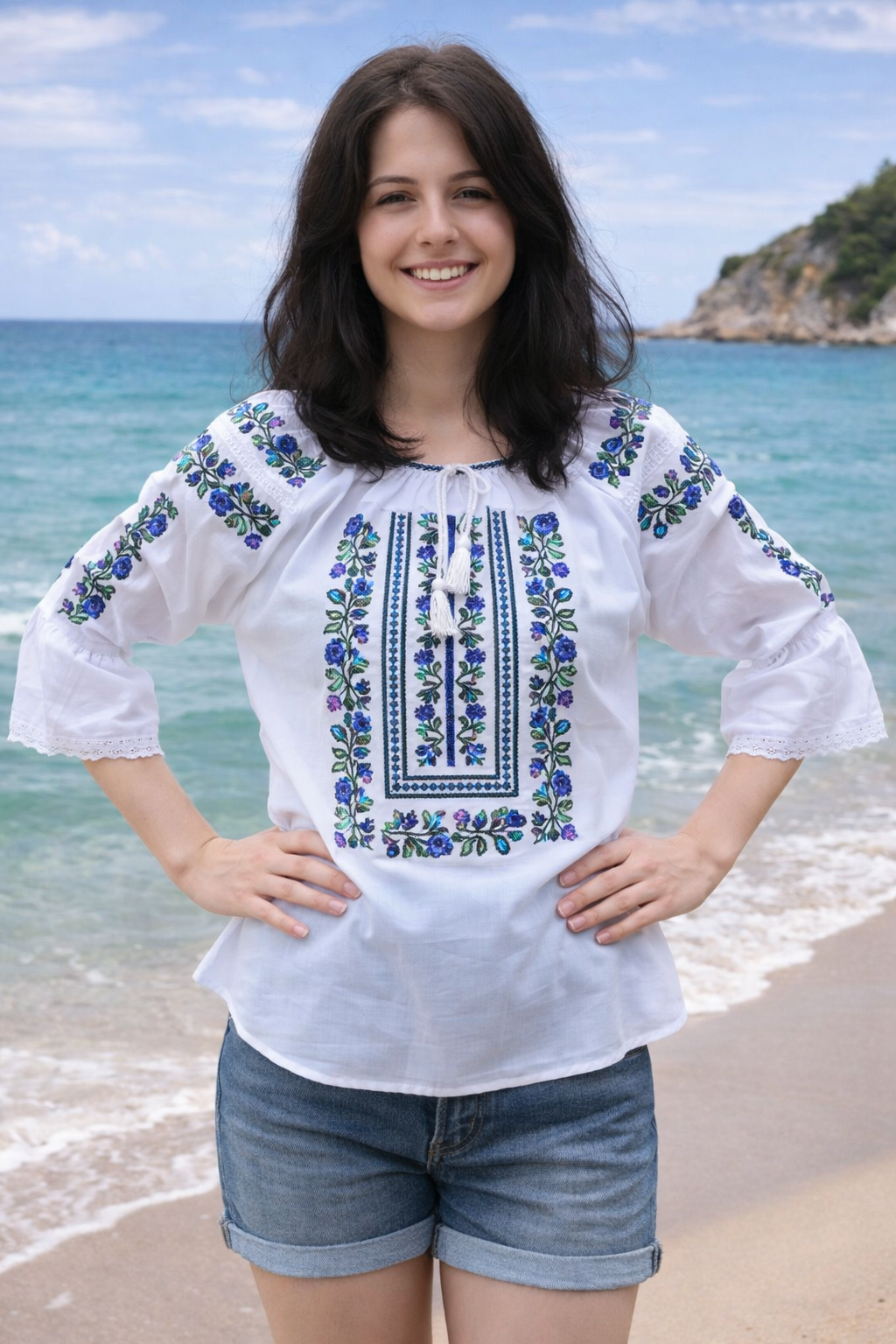 Дамска риза с бродерия 11