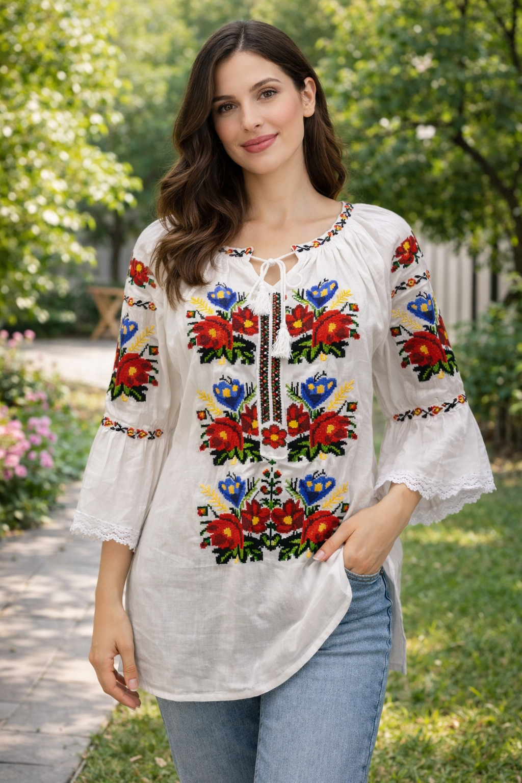 Дамска риза с бродерия 04